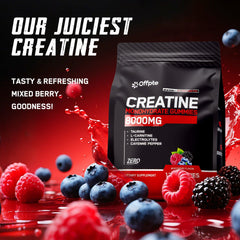 Packaging showing 8g per packet creatine gummies