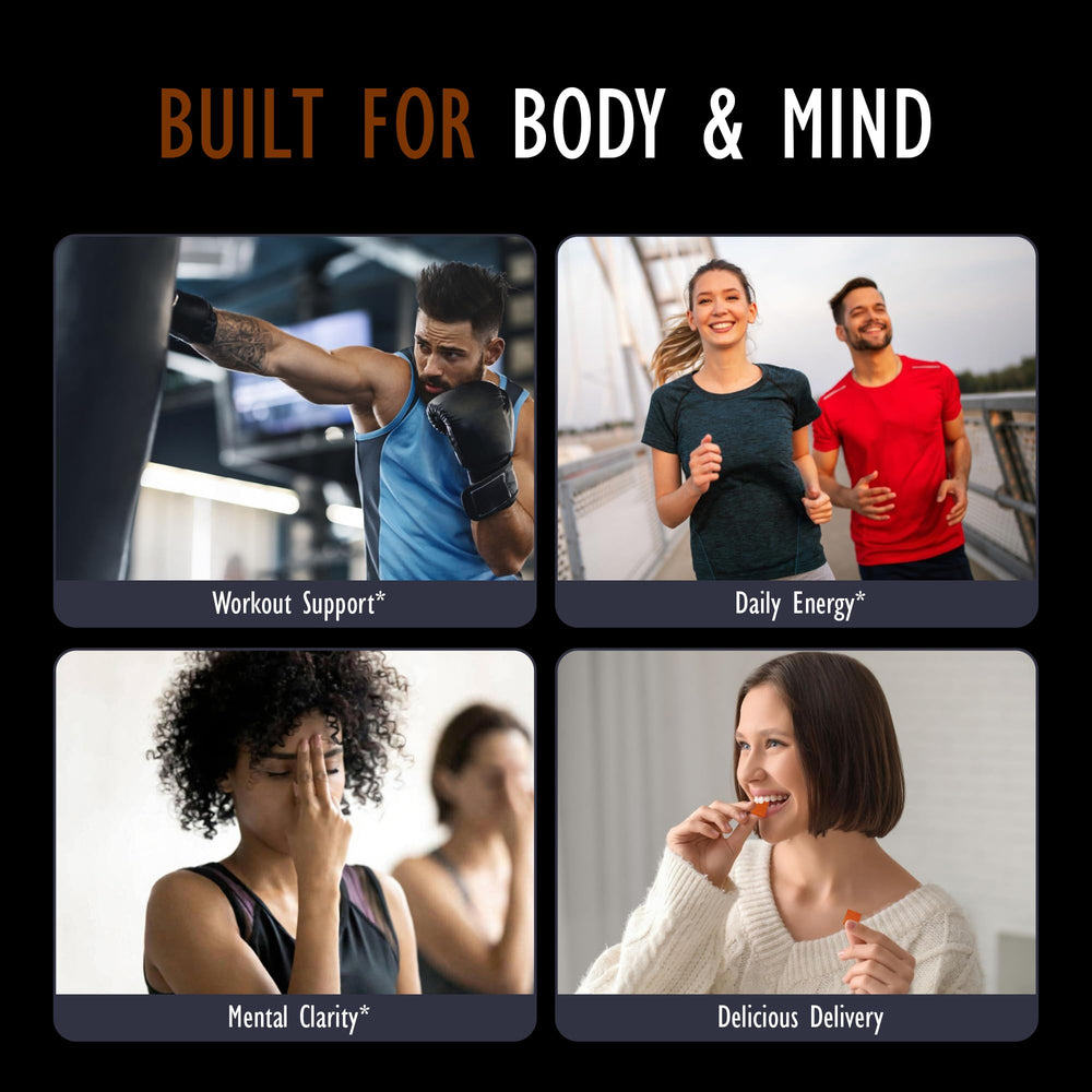 Gluten free, plant based creatine gummies packaging