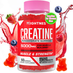 Close-up of Creatine Monohydrate Gummies bottle