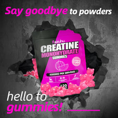 On-the-go creatine gummies in gym bag