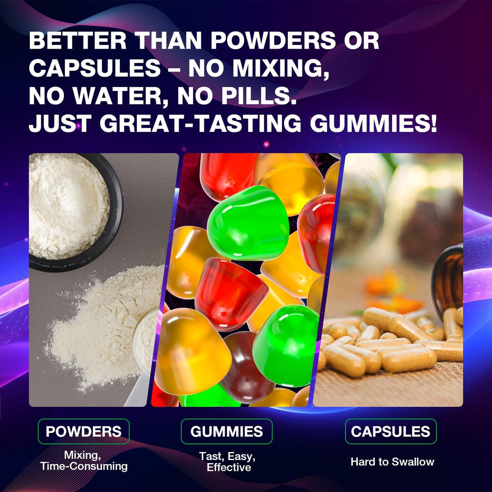 Gummies with L-Taurine and Alpha GPC ingredients