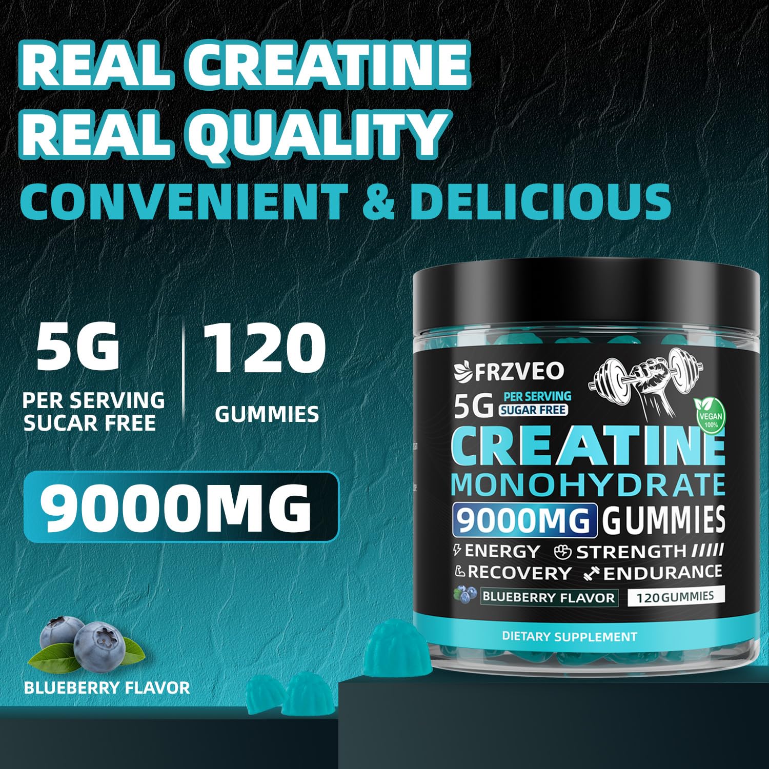 Label highlighting sugar-free, vegan, and non-GMO ingredients