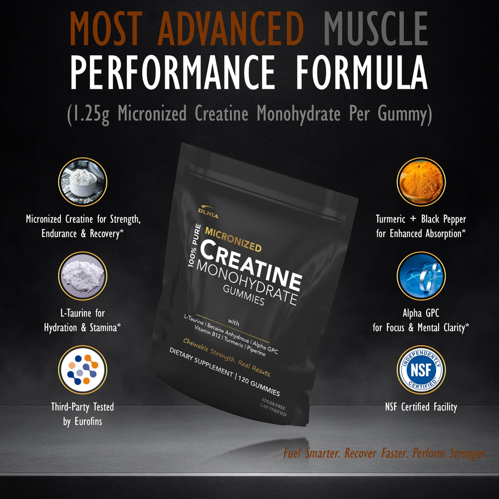 Creatine gummies suitable for pre and post workout use
