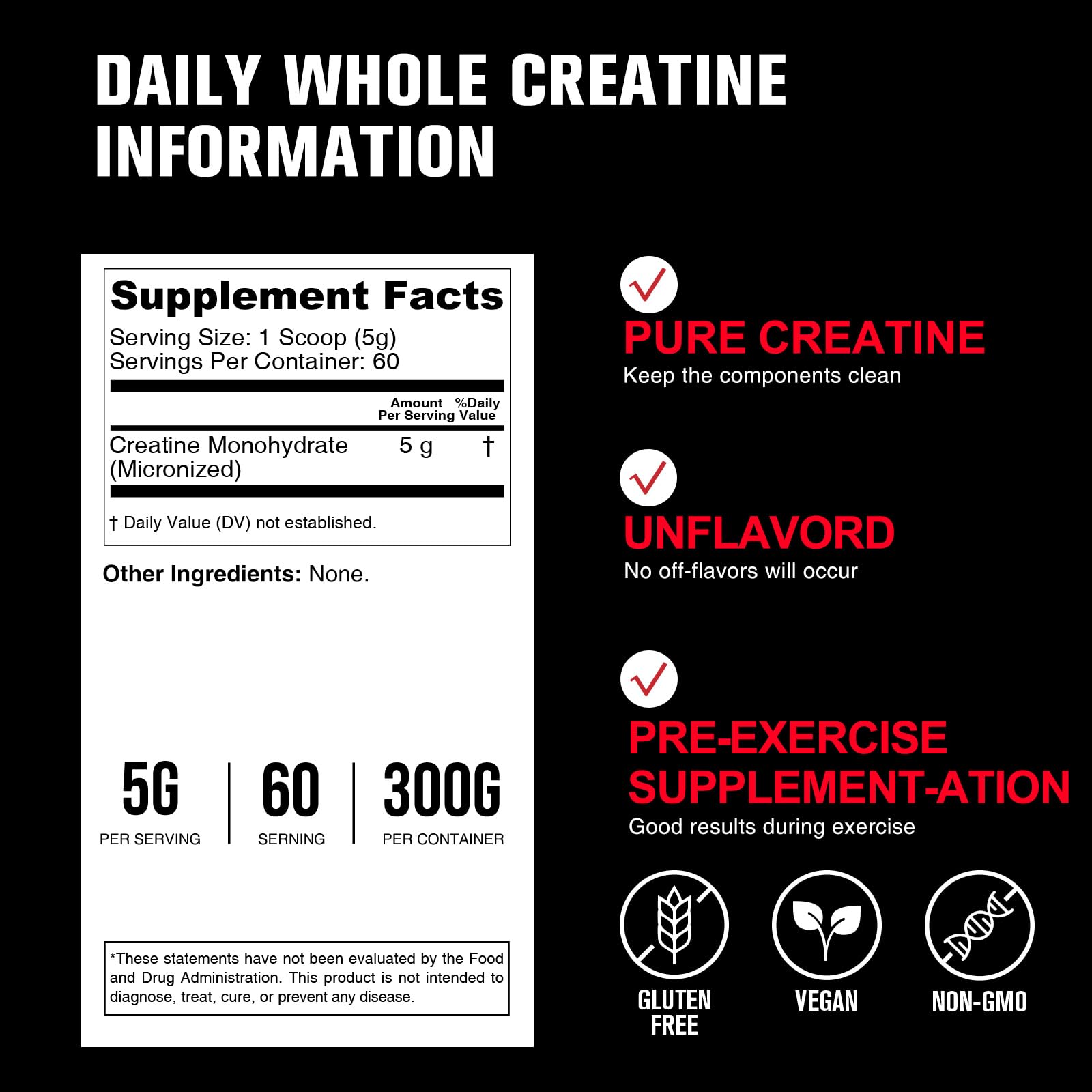 Back view showing ingredients and nutrition facts