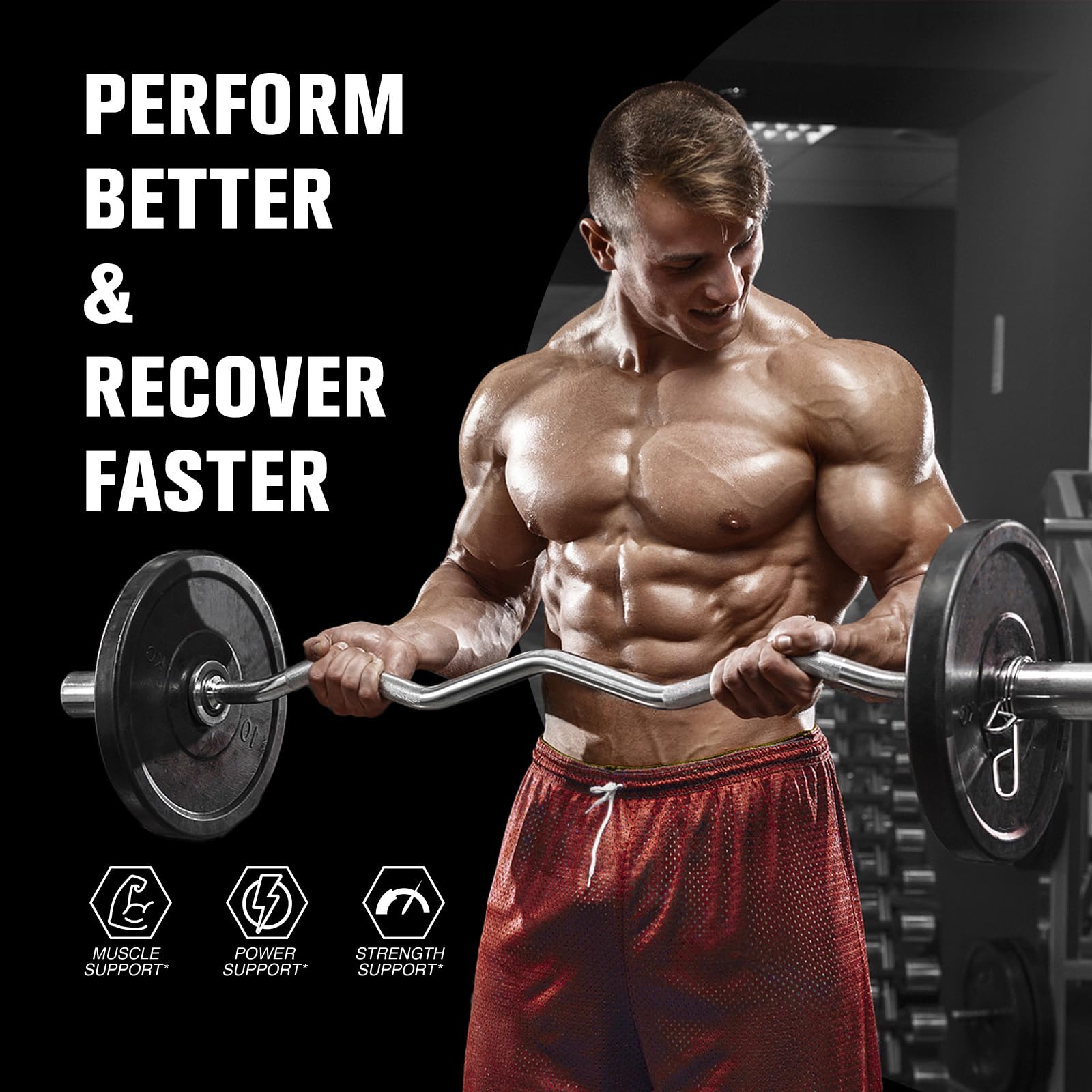 5g daily scoop of Creatine Monohydrate powder