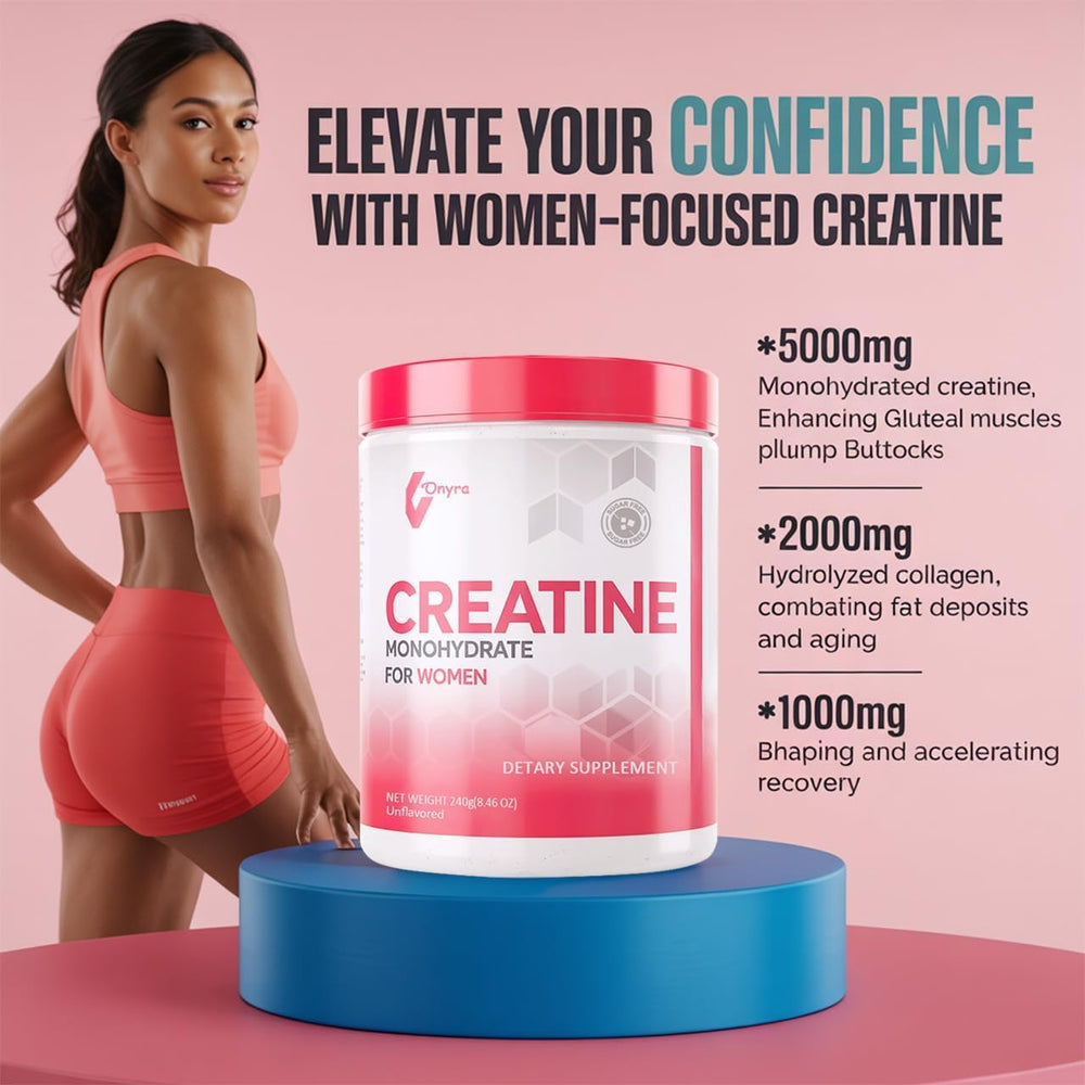 Close-up of powder showing creatine, collagen & BCAA components