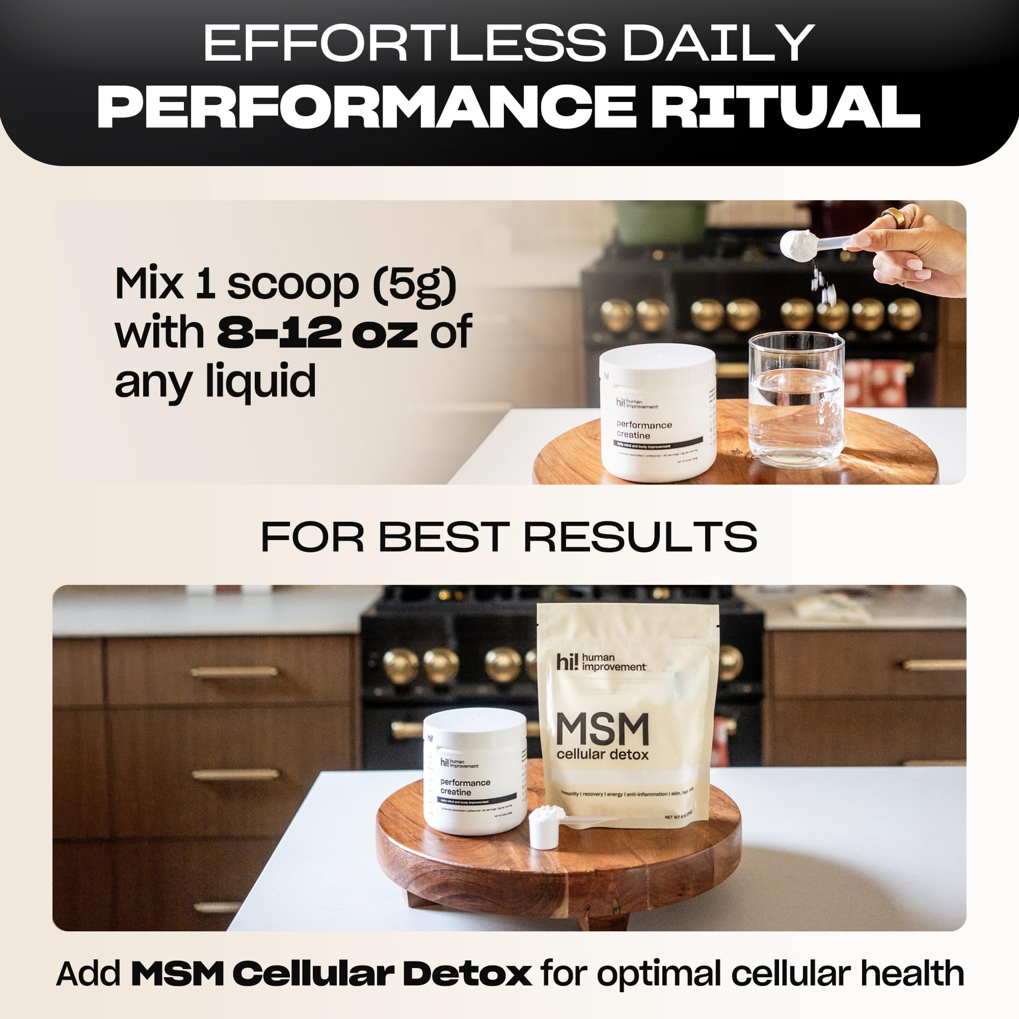 Creatine powder suitable for women and men