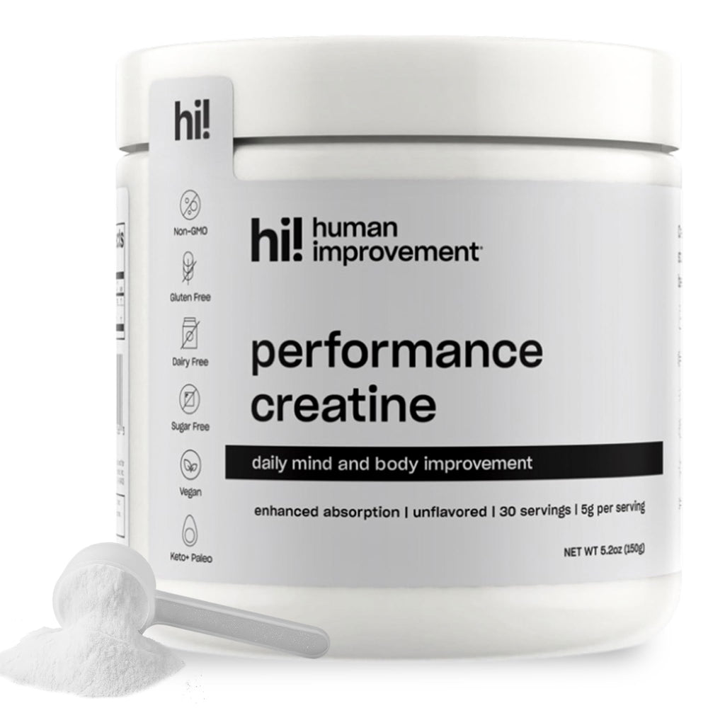 Creatine powder container with micronized creatine monohydrate (30 servings)