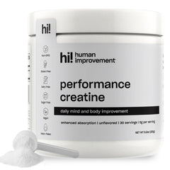 Creatine powder container with micronized creatine monohydrate (30 servings)