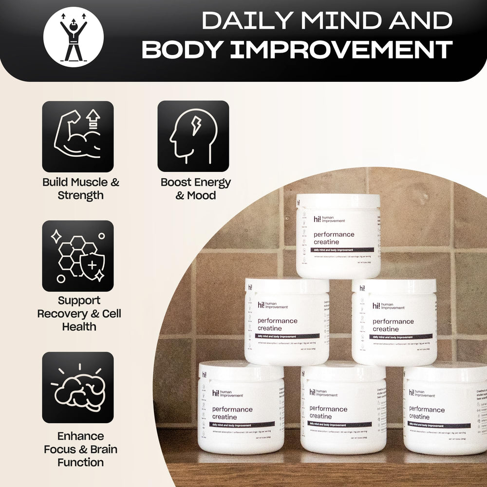 Scoop of micronized creatine powder in a serving jar