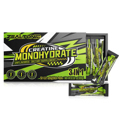 Zealtonic Creatine Monohydrate Stick Pack with Taurine and L-Theanine – 5000mg creatine per stick