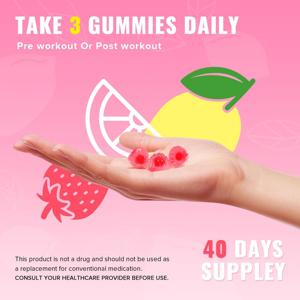 Gummies supporting glute and muscle development