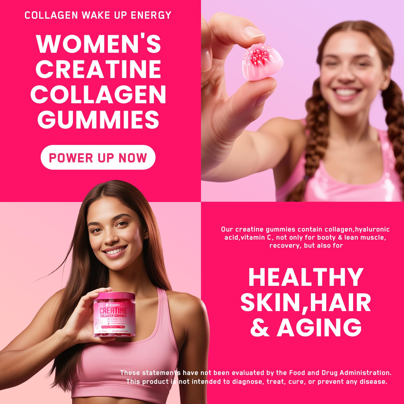 Sugar-free, gluten-free, non-GMO vegan gummies label