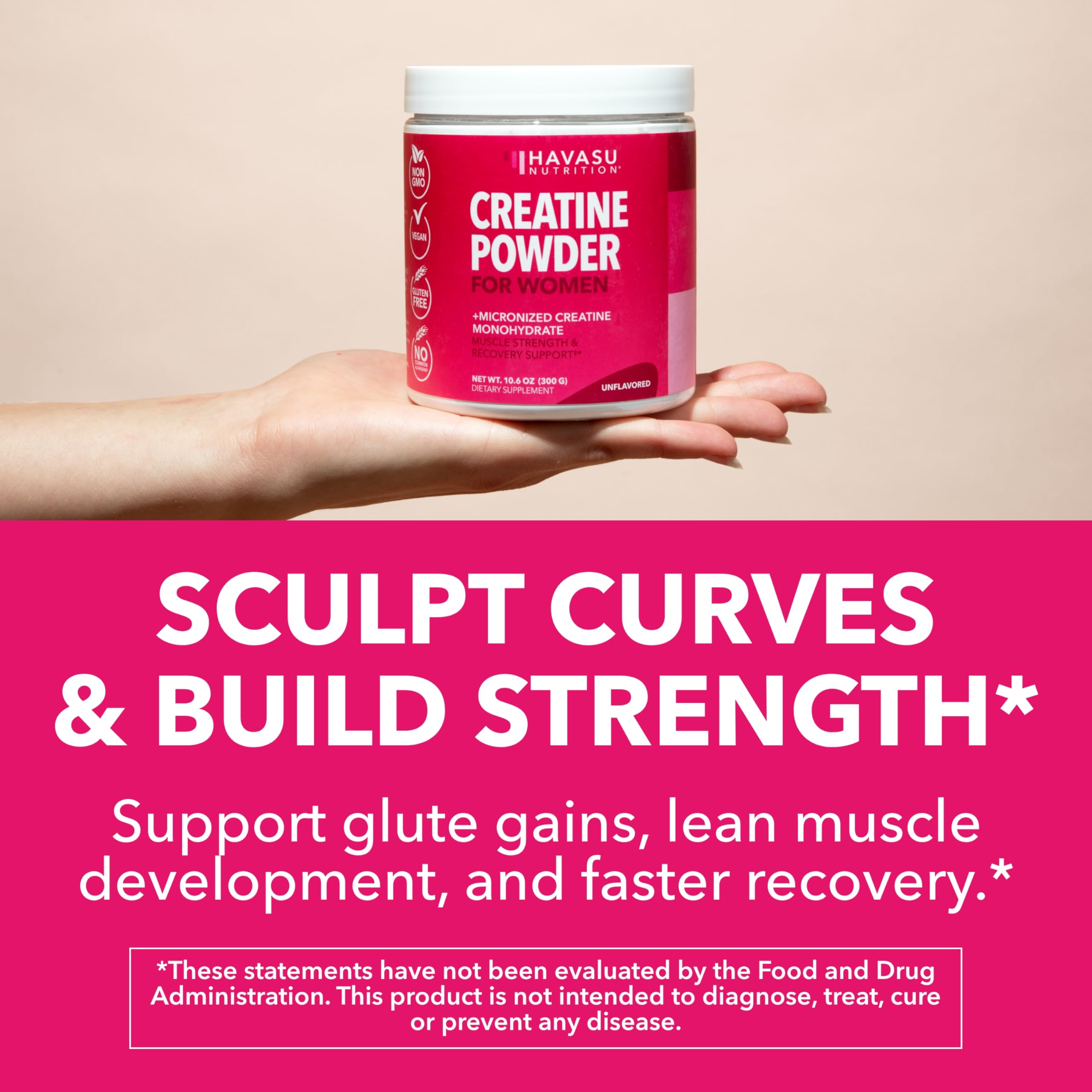 Illustration of lean muscle development from Creatine for Women