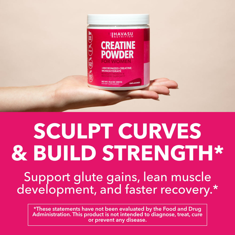 Illustration of lean muscle development from Creatine for Women