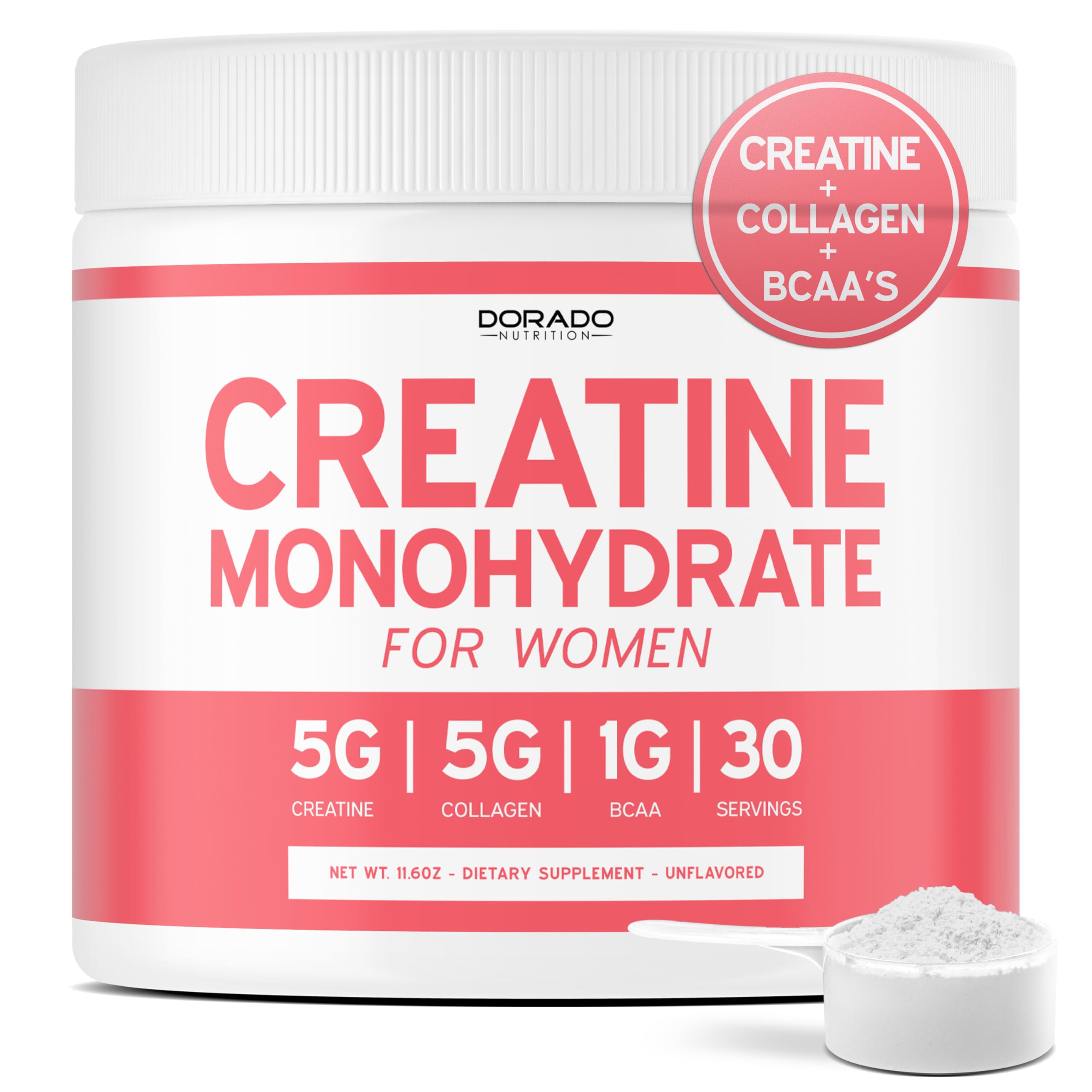 Creatine for Women powder container front view