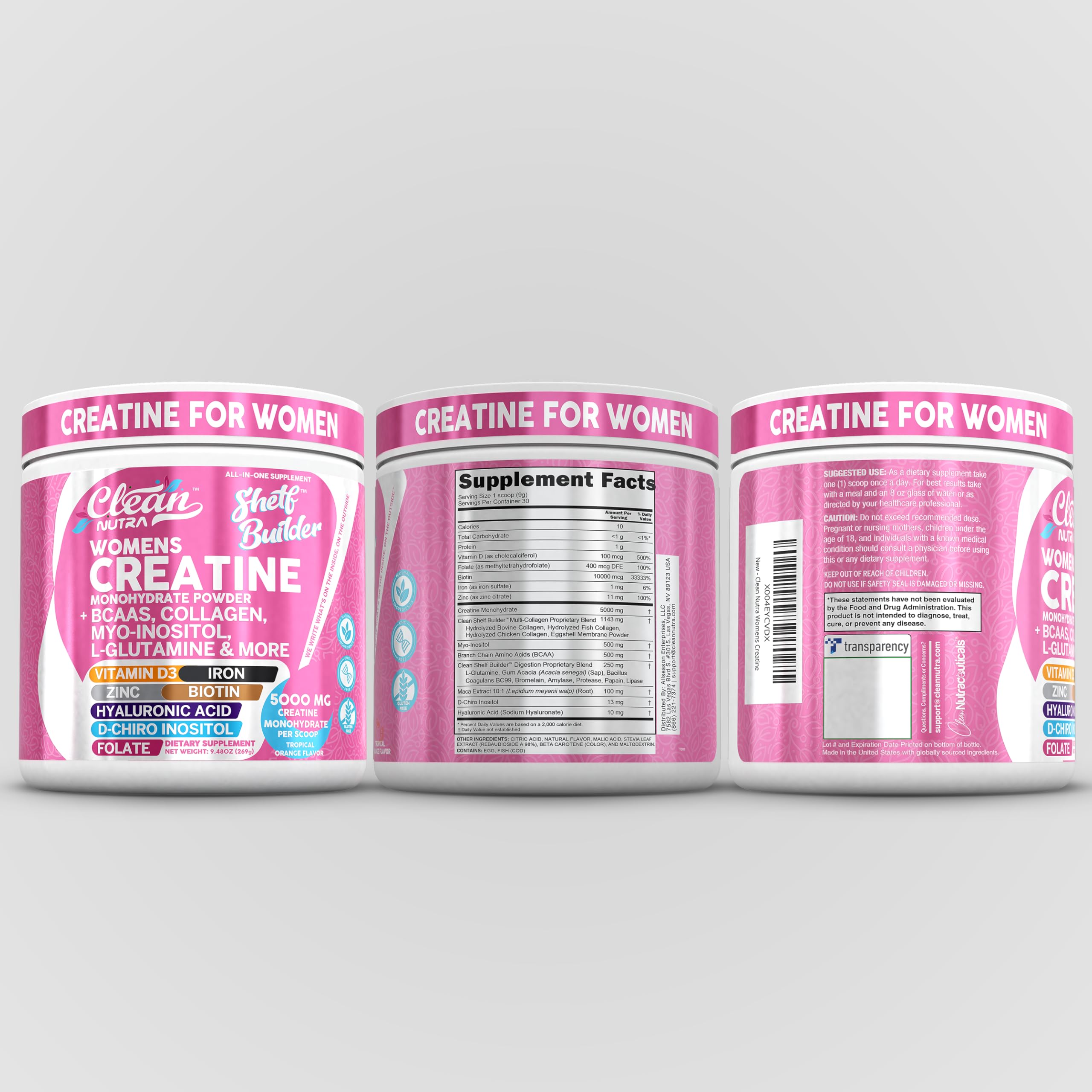 Shelf Builder by Clean Nutra product packaging