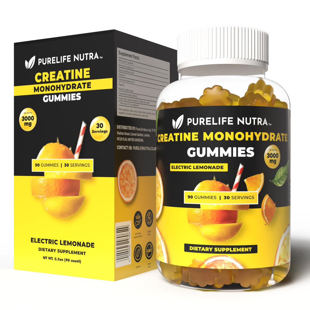 Creatine Monohydrate Gummies Electric Lemonade hero image