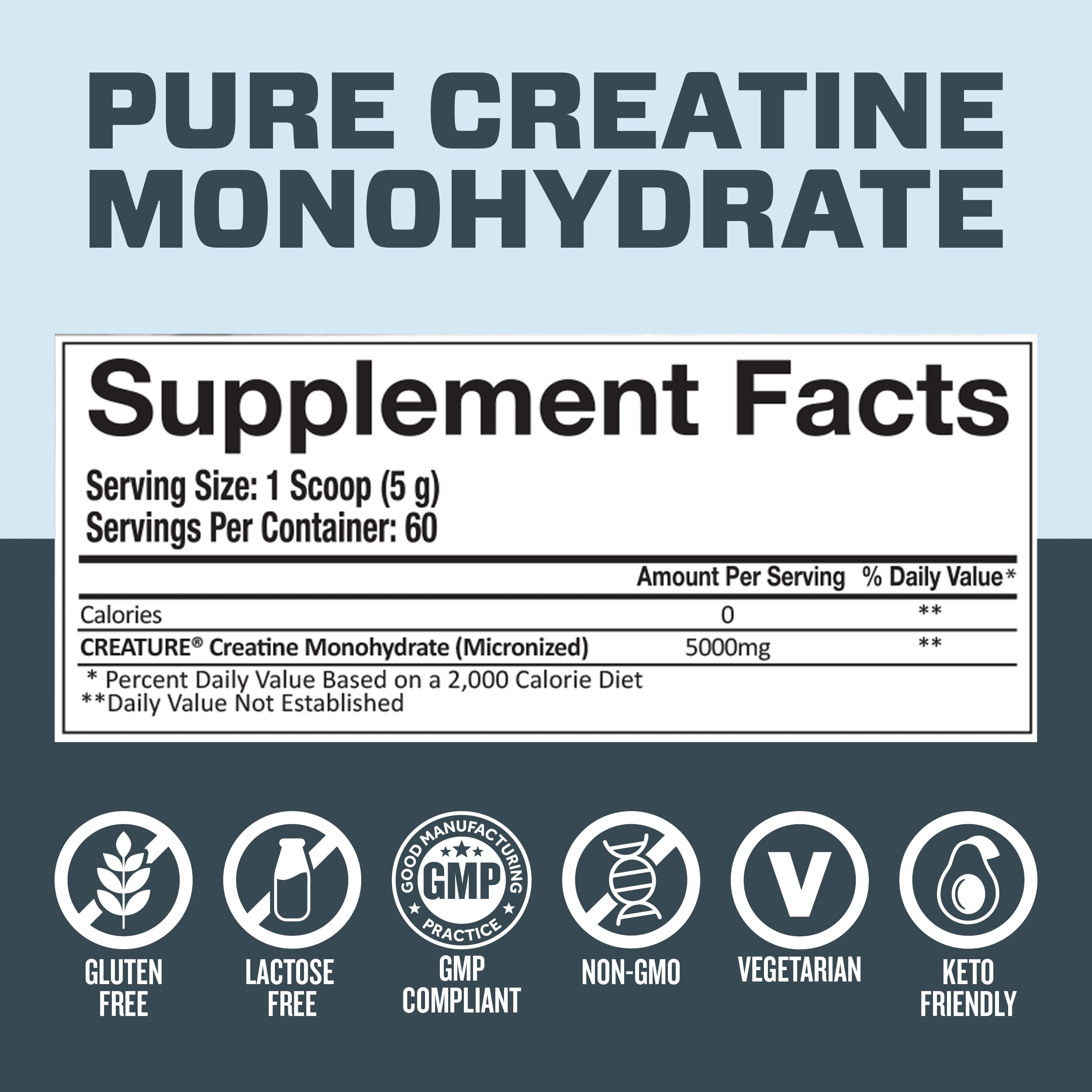 Creature Creatine Monohydrate 300g bottle