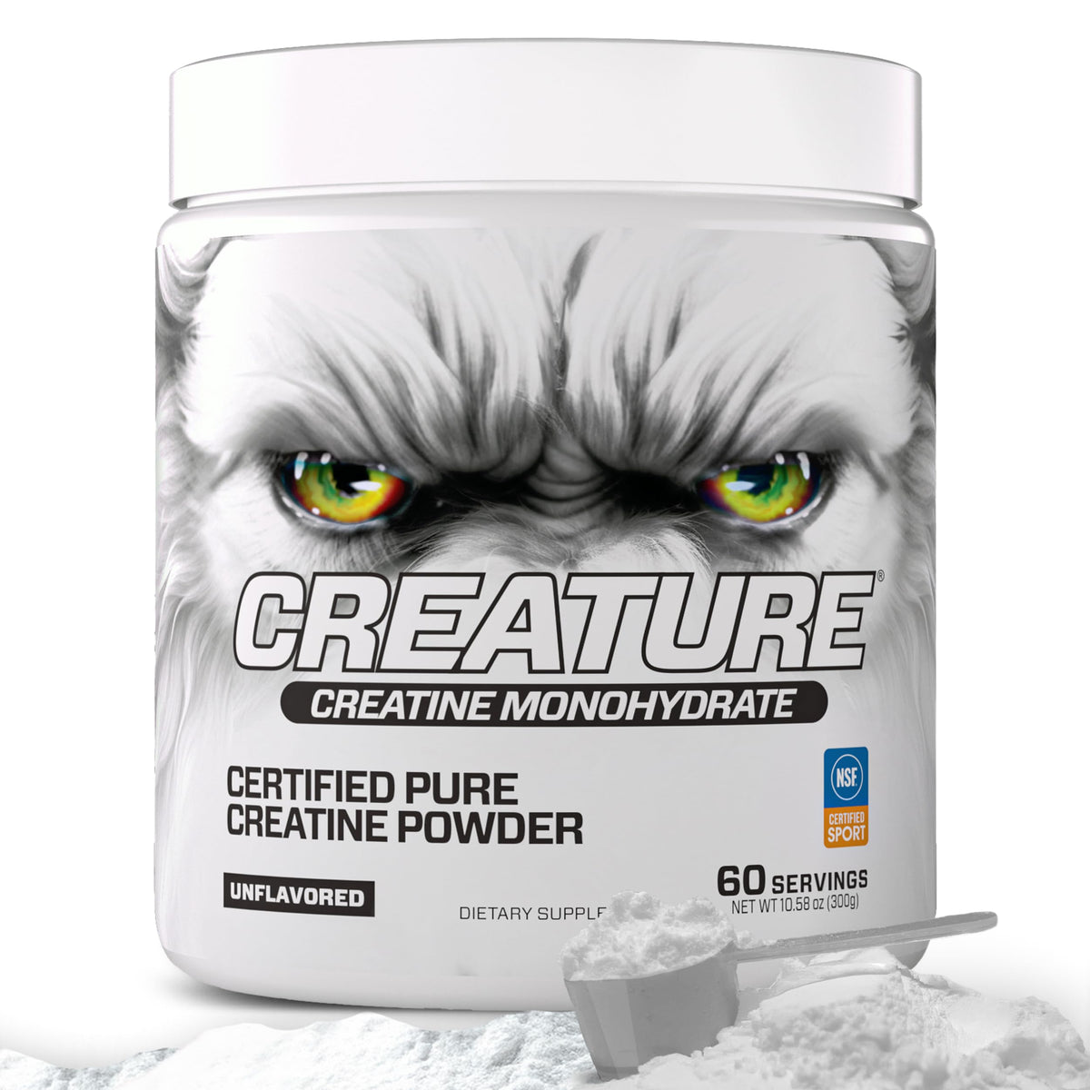 Creature Creatine Monohydrate 300g front label