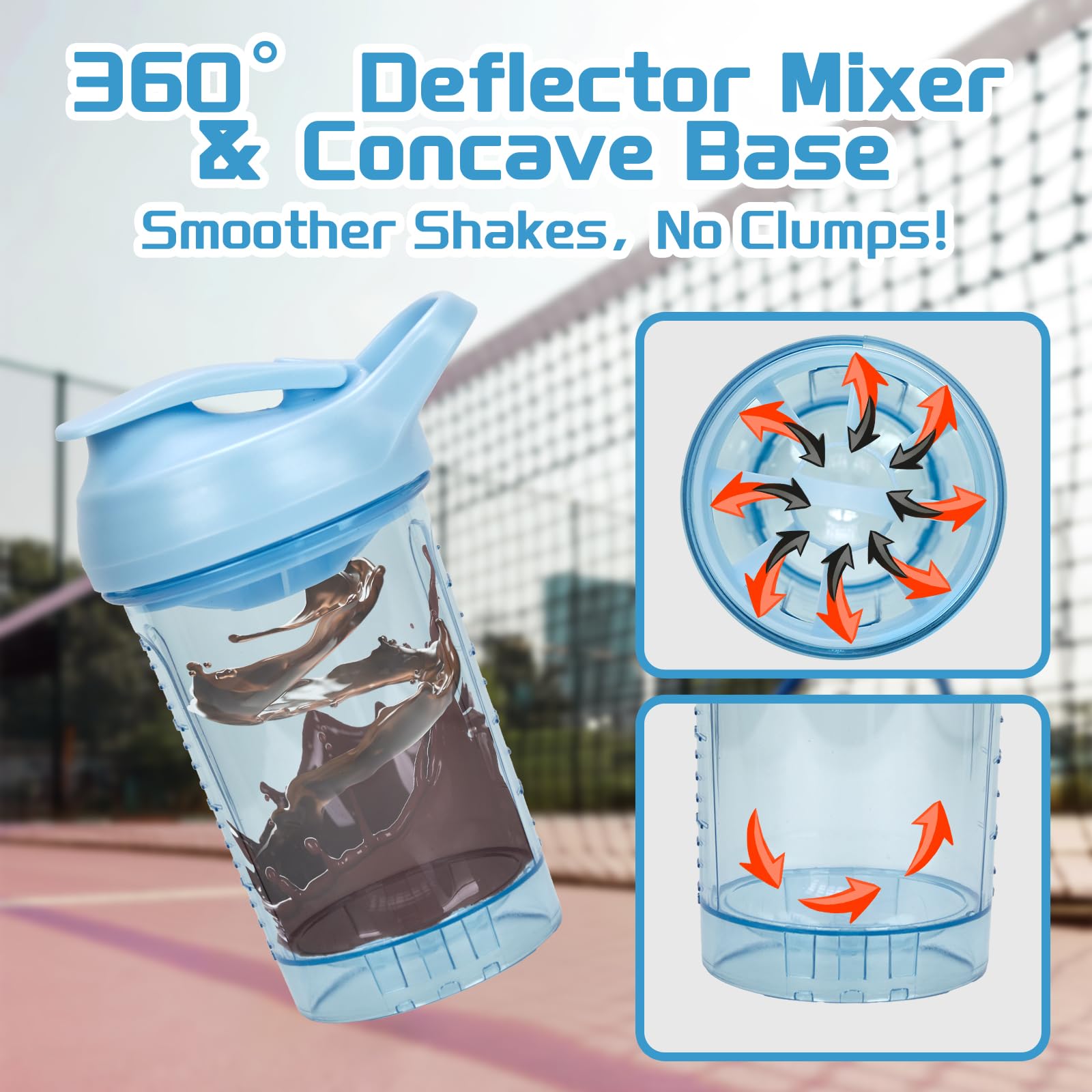 CREAWELLAY 24oz large shaker offers ample hydration for longer workouts