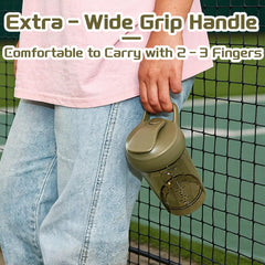 CREAWELLAY shaker leakproof-lid keeps liquids secure during workouts.