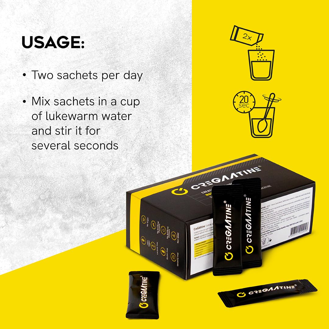 Open CreGAAtine sachets package