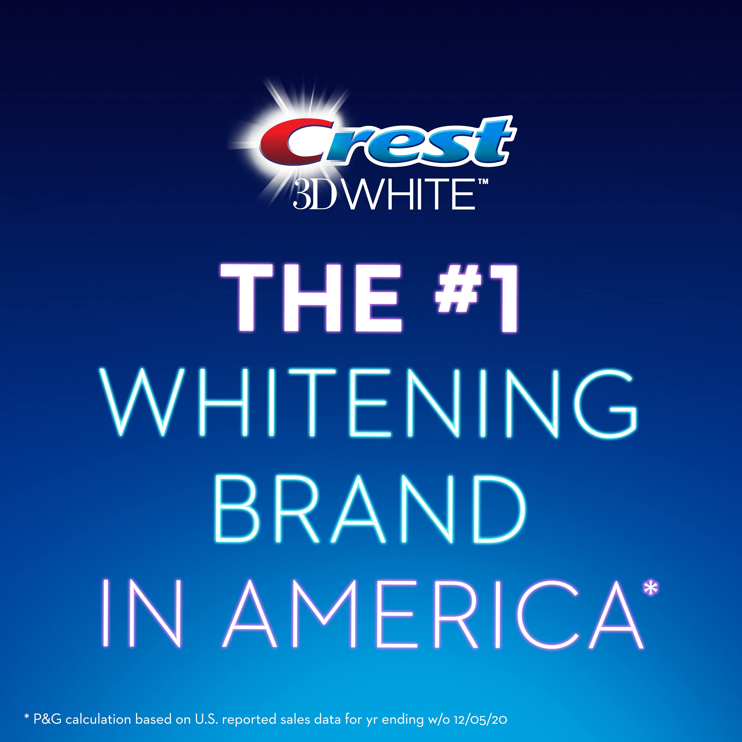 Deep-clean whitening action of Crest 3D White Brilliance toothpaste