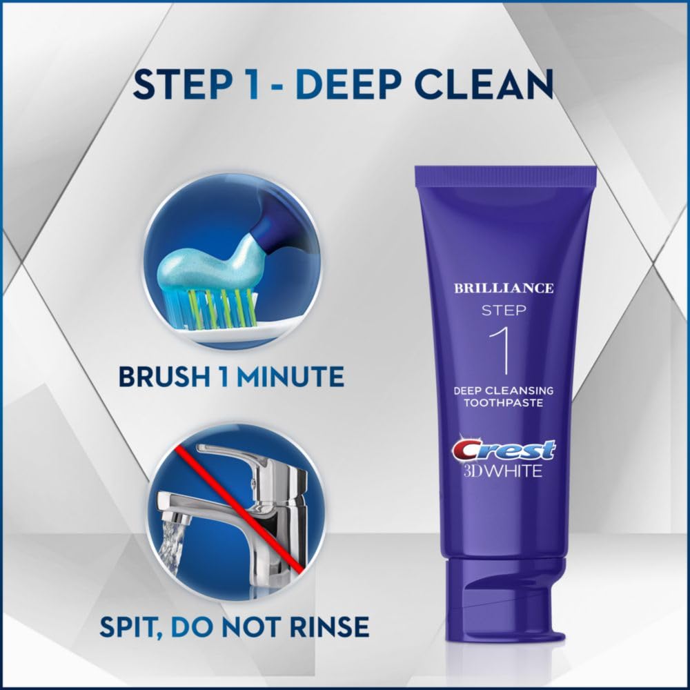 Crest 3D White Brilliance Deep Cleansing Toothpaste 4oz