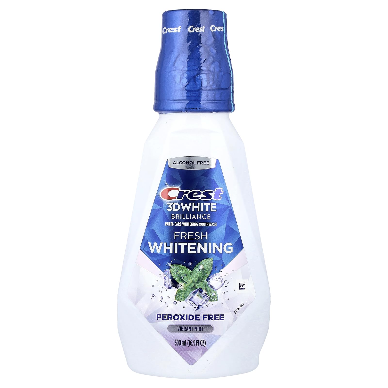 Crest 3D White Brilliance Mouthwash Clean Mint bottle 16.9 fl oz