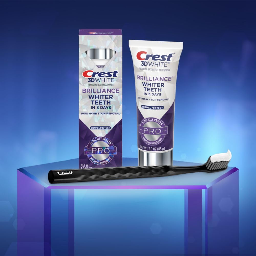 Fluoride cavity protection emphasized on Crest 3D White toothpaste