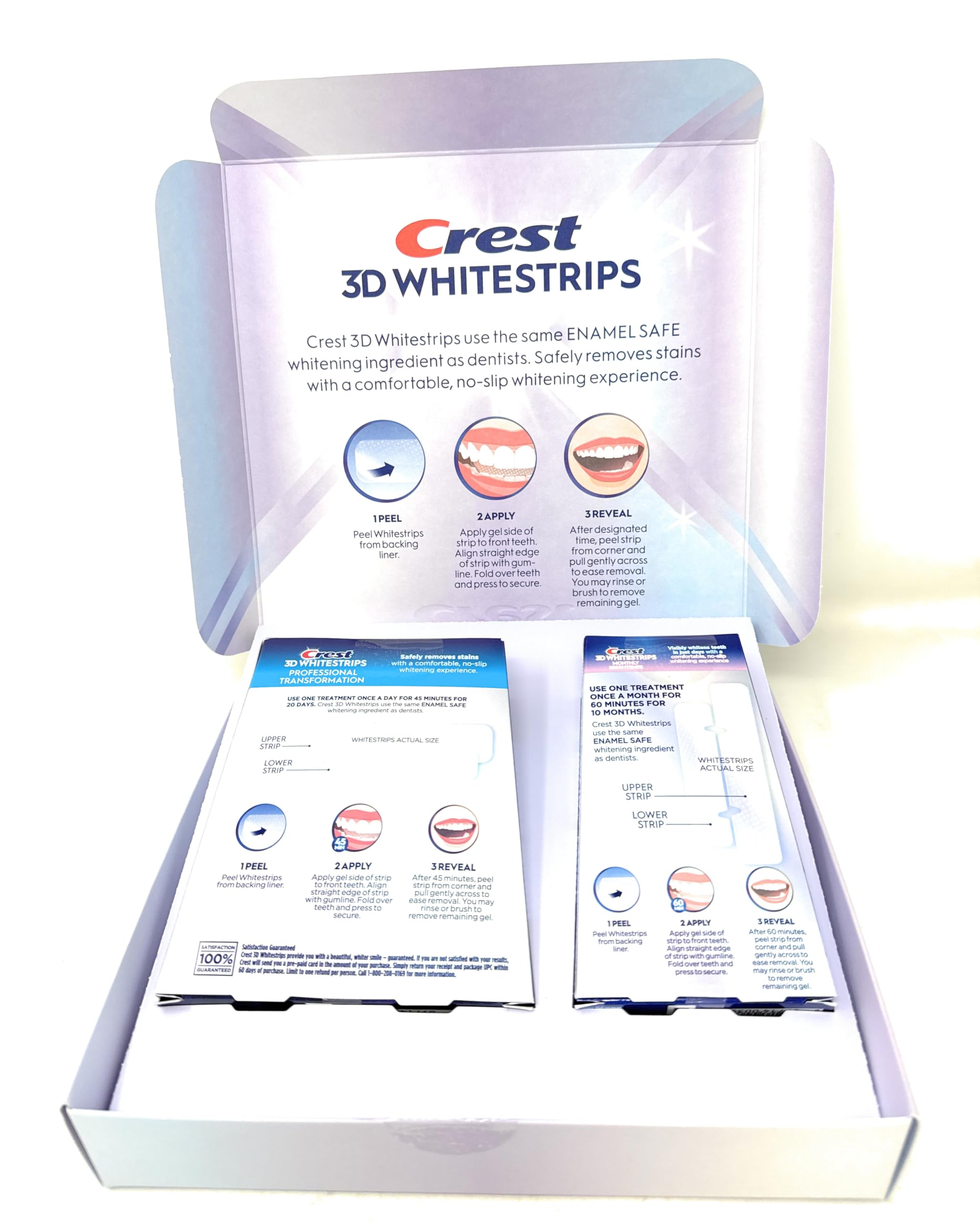 One-hour express whitening treatment usage