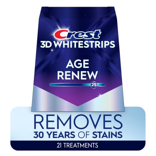 Crest 3D Whitestrips Age Renew brand story and Crest logo