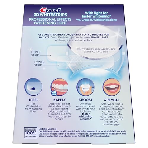 Smile after whitening with Crest 3D Whitestrips Pro Effects