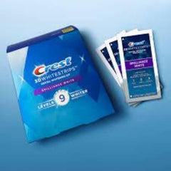 Close-up of Crest 3D Whitestrips Brilliance White strips