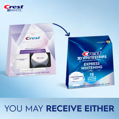 Crest 3D Whitestrips Express LED light device and packaging