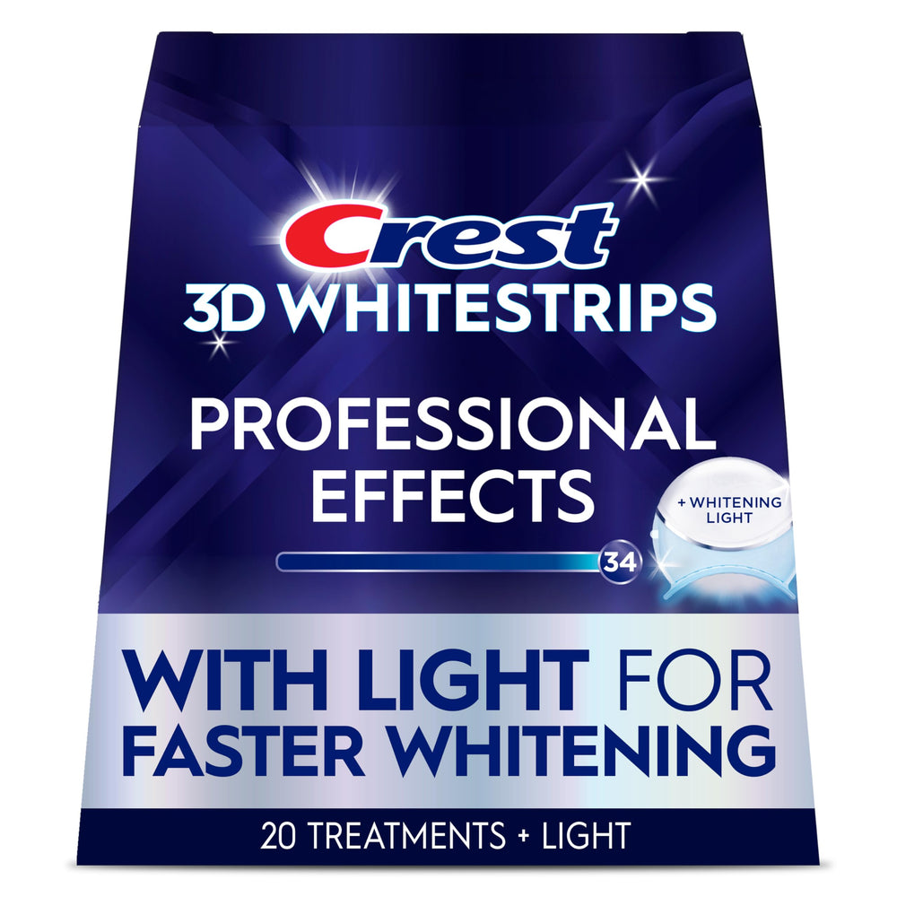 Crest 3D Whitestrips Pro Effects with LED Light packaging