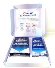 Close-up of Crest 3D Whitestrips Professional Effects Advanced 40 + 20 strips package
