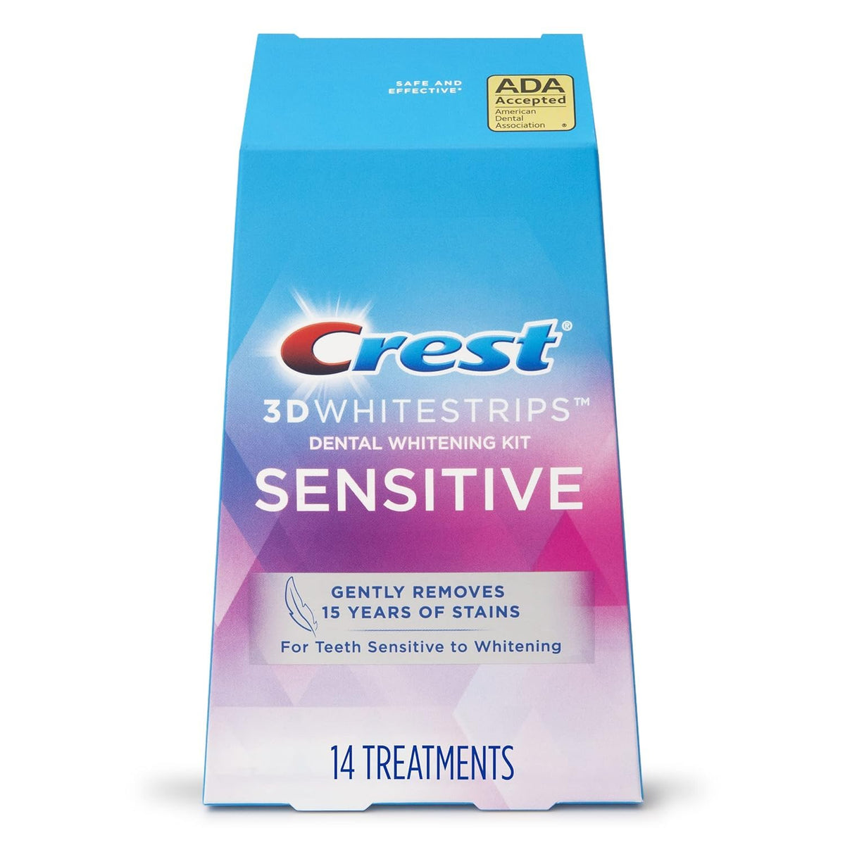 Crest 3D Whitestrips Sensitive Teeth packaging