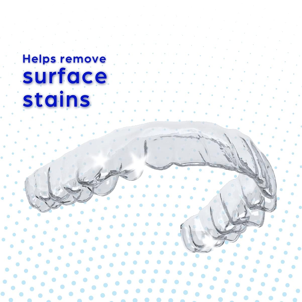 Usage image showing how to drop tablets into cleaning solution