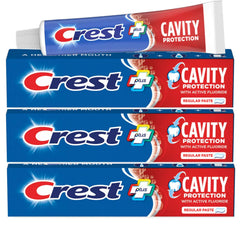 Crest Cavity Protection Regular Toothpaste 8.2 oz (232 g) 3-pack packaging