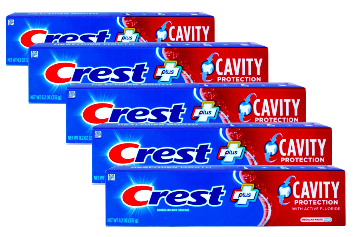 Crest Cavity Protection Toothpaste Regular 8.2 oz 5-pack front view