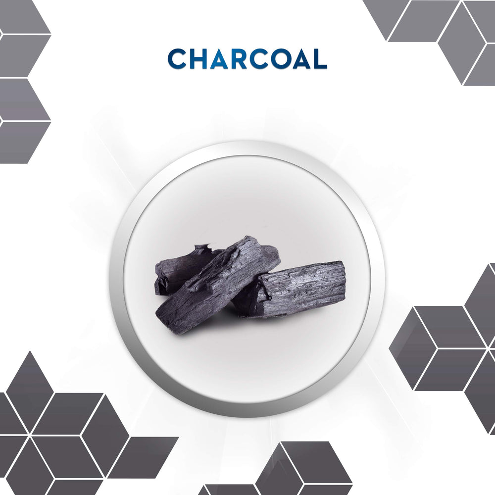 Close-up of Crest Charcoal 3D White Whitening Therapy Deep Clean toothpaste with mint flavor