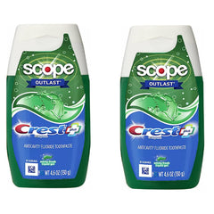 Crest Complete Whitening Plus Scope Tartar Control toothpaste tube, minty fresh