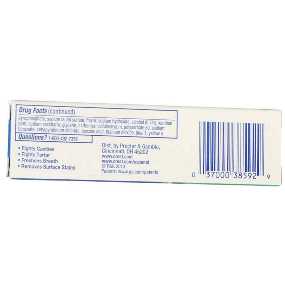 Packaging for Crest Complete Whitening Plus Scope 12-pack