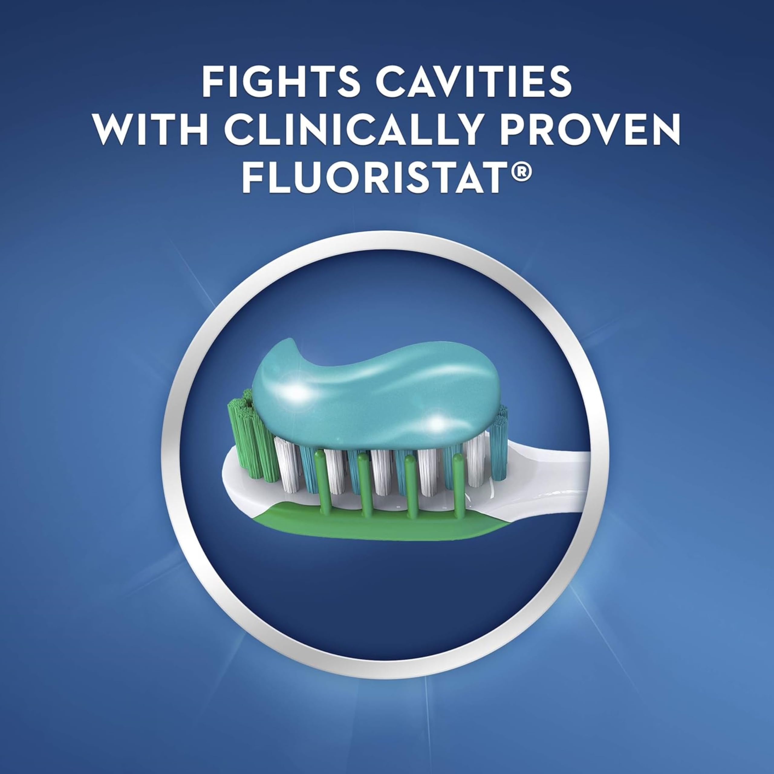 Enamel-strengthening Crest toothpaste with mint flavor