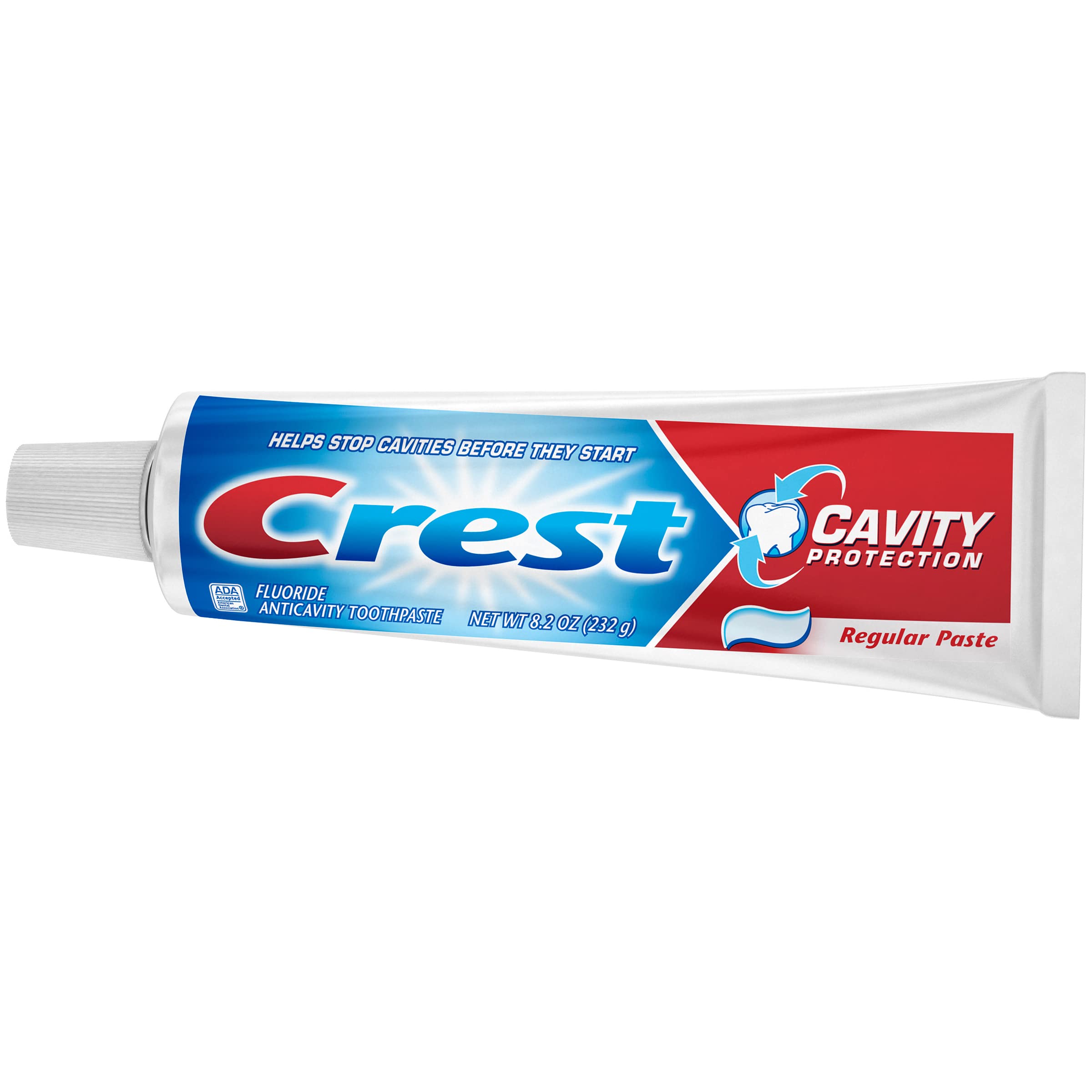 Crest brand packaging and logo close-up
