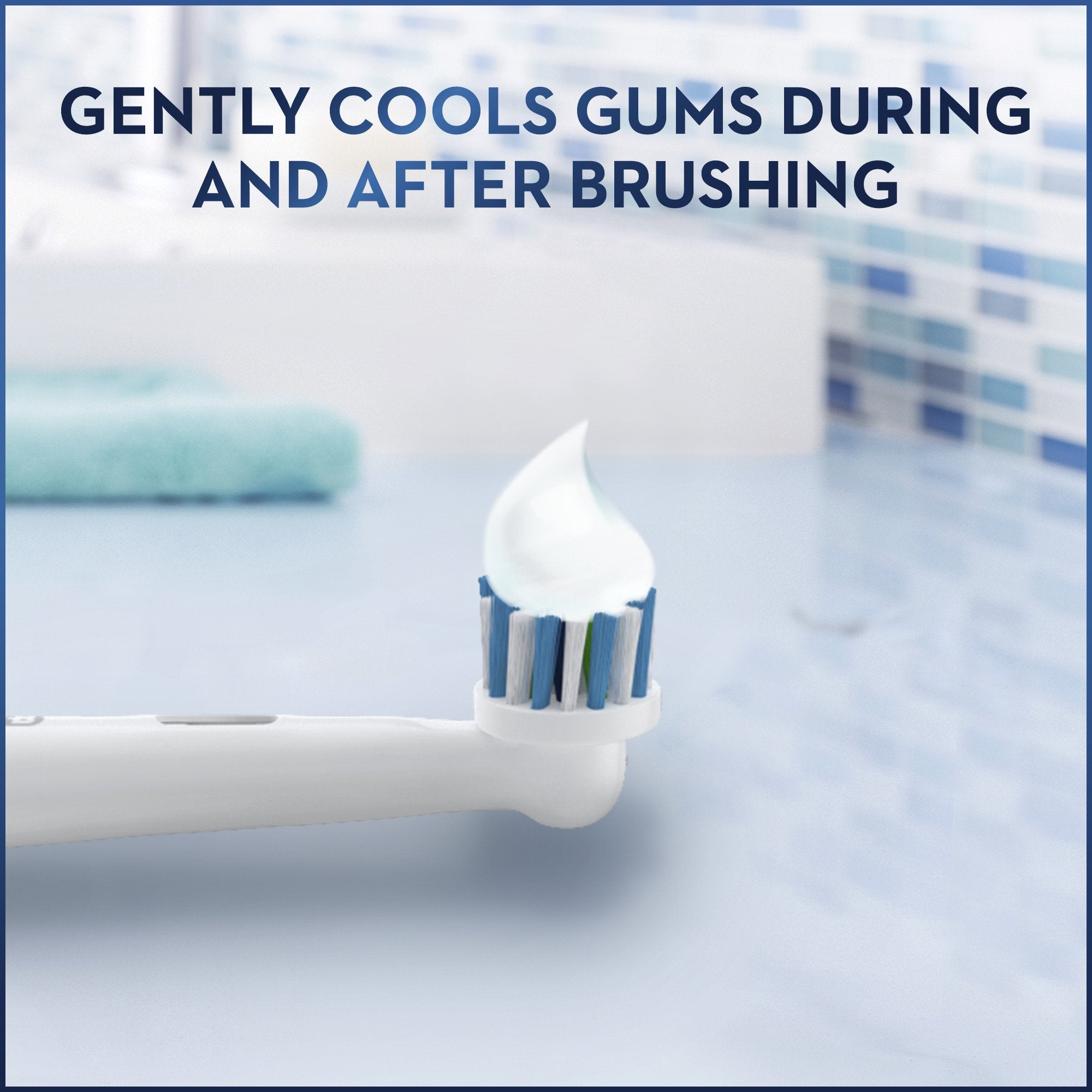 Minty fresh Crest Gum Detoxify toothpaste after brushing