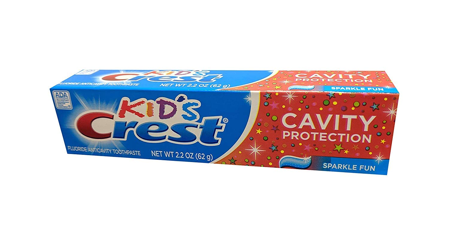 Crest Kids Toothpaste 3-Pack tube 2 displaying mint color and packaging