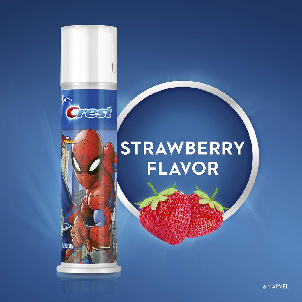 Cavity protection and enamel strengthening claims on Crest Kids packaging